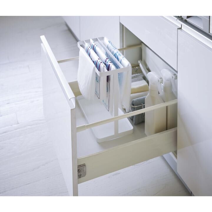 山崎実業 tower(タワー) シンク下ポリ袋収納 タワー