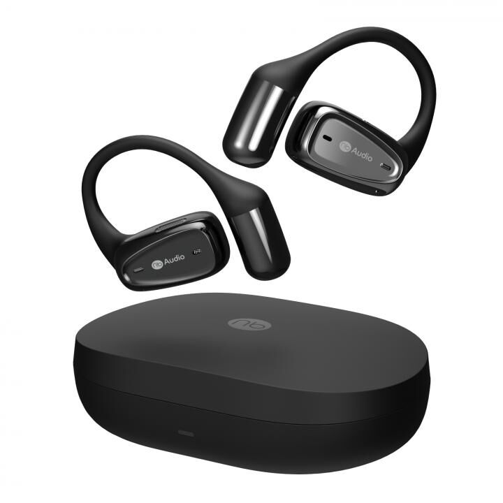 Bluetooth 完全ワイヤレスイヤホン オープンイヤホン (nb)Audio Open+ OPN1-BK ブラック (エヌビーオーディオ オープン)_1