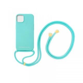 PHONECKLACE ロープネックストラップ付きシリコンケース iPhone 13 mini