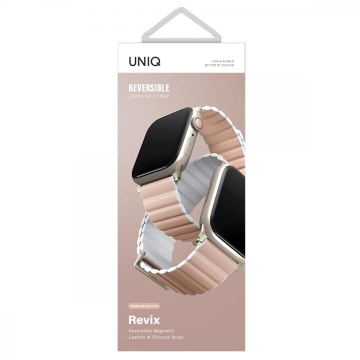 UNIQ REVIX リバーシブル マグネット Apple Watch 49/45/44/42mm BLUSH