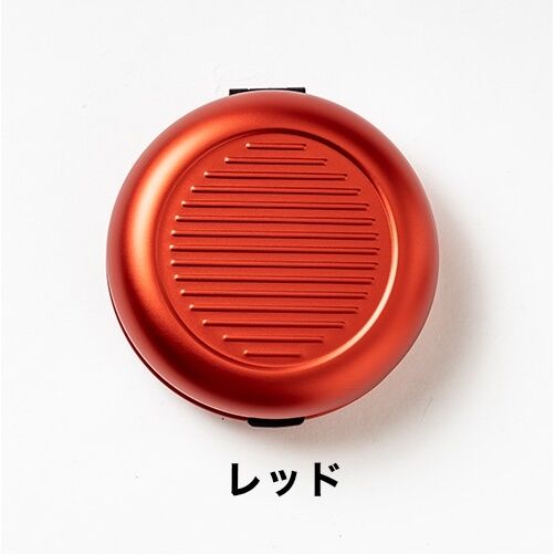 OGON アルミラウンドコインケース RED_1