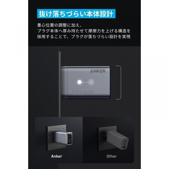 Anker Prime Charger 充電器 (100W, 3 ports, GaN)