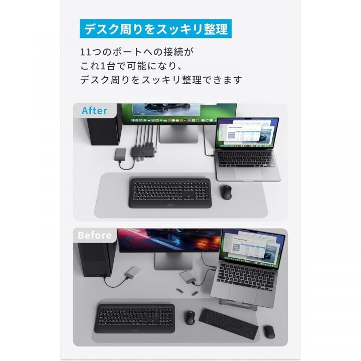 Anker KVM Switch (4K, For デスクトップPC & ノートPC )