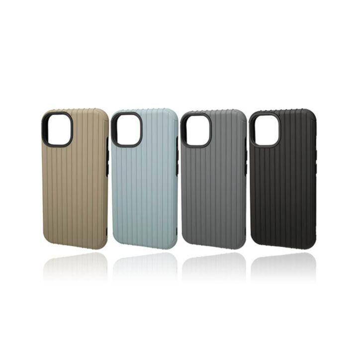 GRAMAS COLORS リブ ハイブリッドケース チャコール iPhone 14