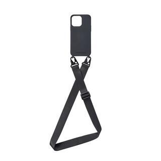 PHONECKLACE バンドネックストラップ付きシリコンケース ラベンダー iPhone 14 Pro