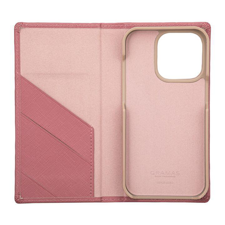 GRAMAS COLORS サフィアーノPUレザー フォリオケース iPhone 14 Pro