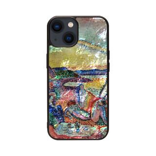 天然貝ケース ビンテージポスター iPhone 15