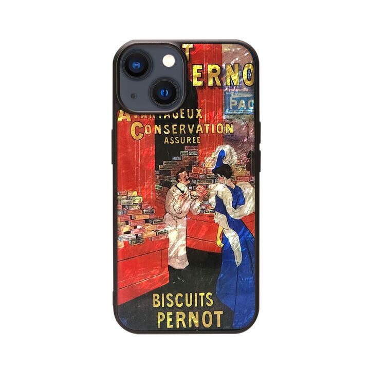 天然貝ケース ビンテージポスター iPhone 15_1