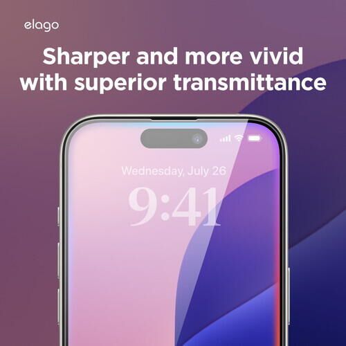 elago TEMPERED GLASS PROTECTOR iPhone16 Pro Clear