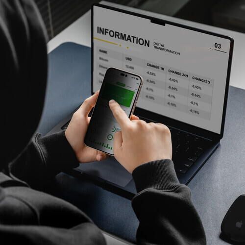 SwitchEasy Glass Privacy iPhone16 Pro Max Transparent