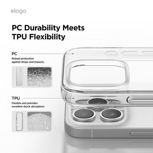 elago HYBRID CASE iPhone16 Pro Clear