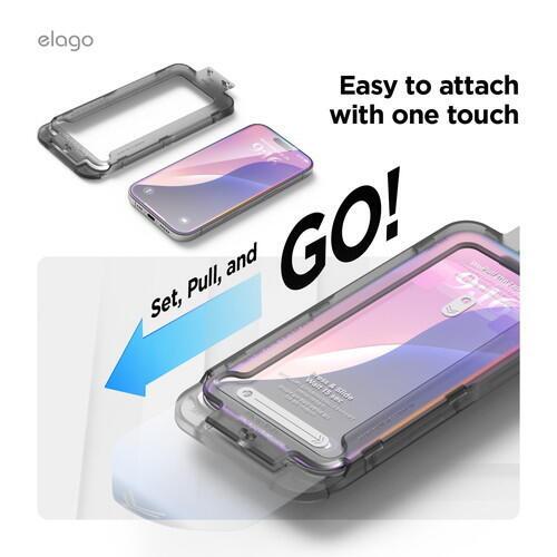 elago TEMPERED GLASS PROTECTOR iPhone16 Pro Clear