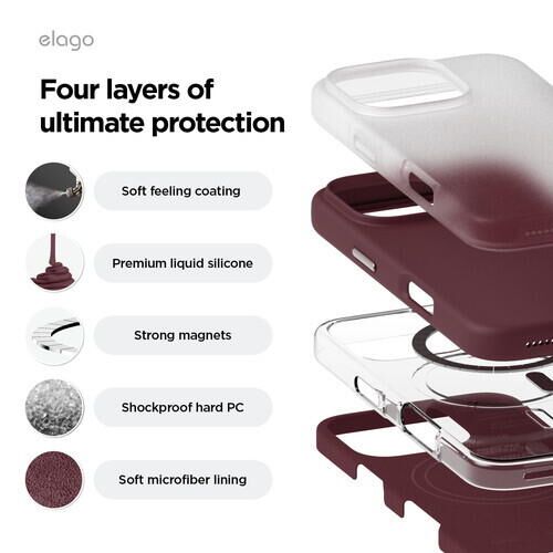 elago MAGNETIC SILICONE CASE iPhone16 Pro