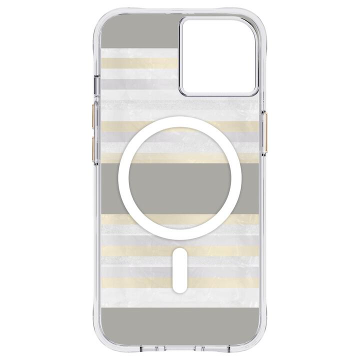 CaseMate Pearl Stripes MagSafe対応・抗菌・3.0m落下耐衝撃 iPhone 14