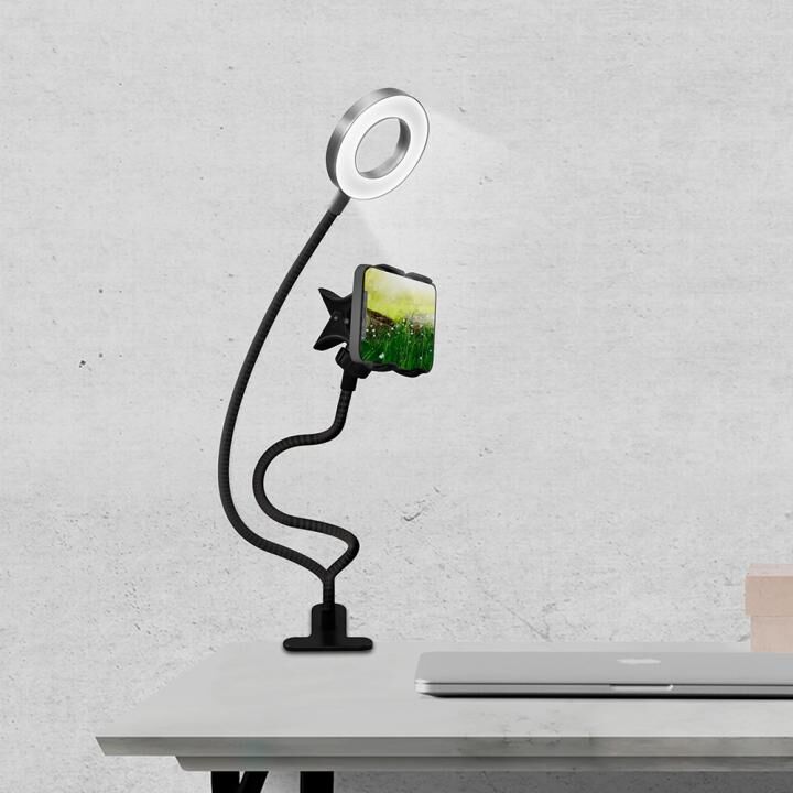 LEDライト付き フレキシブルアームクリップ