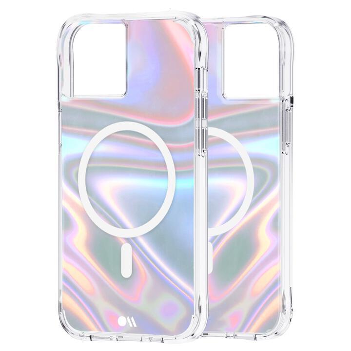 Case-Mate 抗菌・3.0m落下耐衝撃 Soap Bubble Iridescent MagSafe対応 iPhone 13