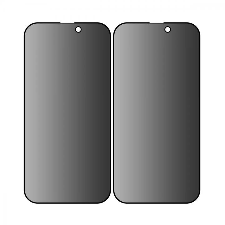 miak のぞき見防止強化ガラスフィルム 2枚入り iPhone 16 Pro Max