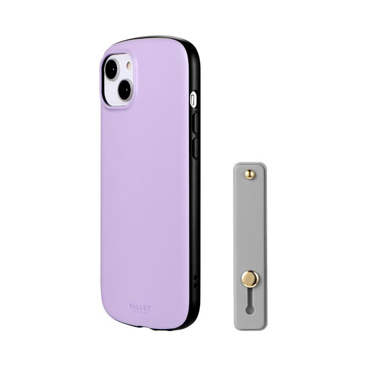 LEPLUS NEXT 超軽量・極薄・耐衝撃ハイブリッドケース PALLET AIR BAND スマホバンド付属 ラベンダー iPhone 14 Plus_1
