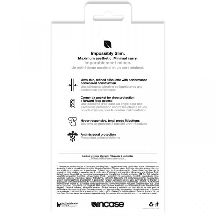 インケース スリム iPhone 16 クリア