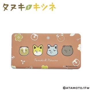 タヌキとキツネ 4,000mAhモバイルバッテリー パターンA