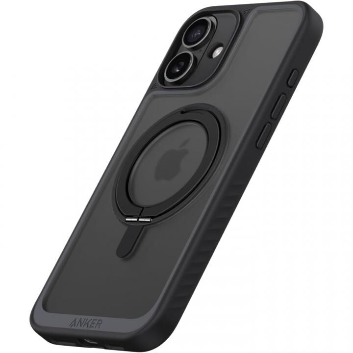 Anker MagGo Magnetic Case (360度リングスタンド, iPhone 16用) ブラック_1