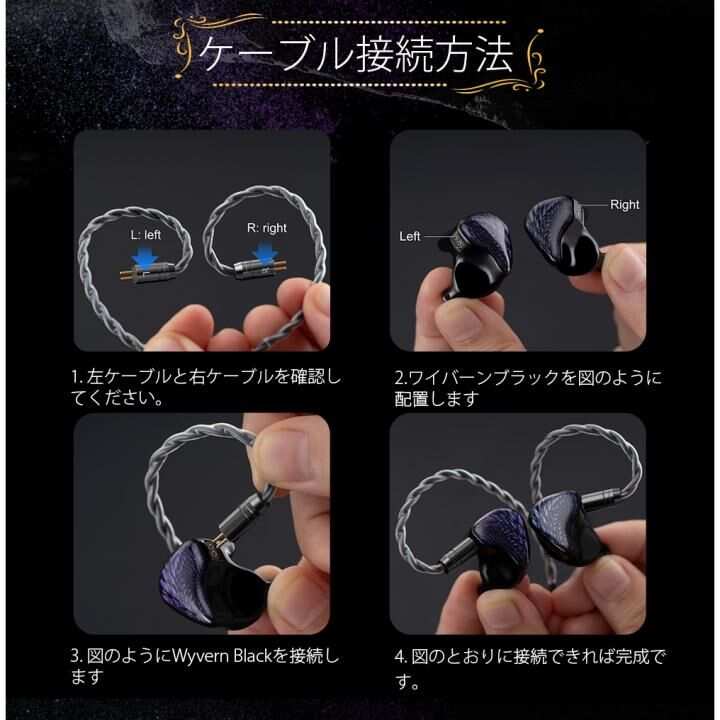 Celest Wyvern Black Pro with Boom MIC イヤホン