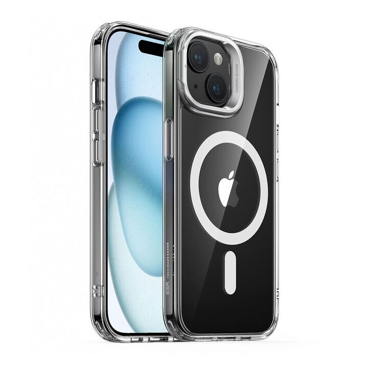 ESR Classic スタンド付きハイブリッドケース クリア iPhone 15_1