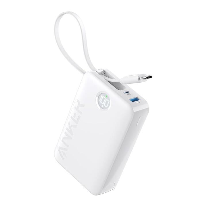 Anker Power Bank (20000mAh, 22.5W, Built-In USB-C ケーブル) ホワイト_1