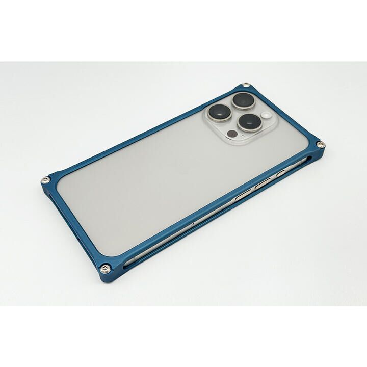 ギルドデザイン ソリッドバンパー マットブルー iPhone 15 Pro_1