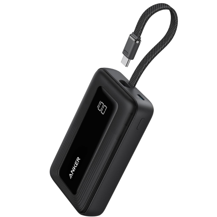 Anker Zolo Power Bank (10000mAh, 30W, Built-In USB-Cケーブル)