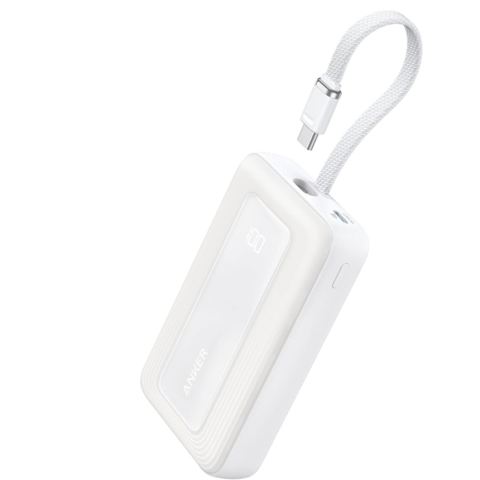 Anker Zolo Power Bank (10000mAh, 30W, Built-In USB-Cケーブル)