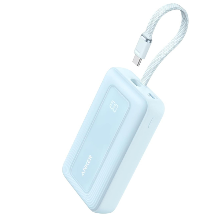 Anker Zolo Power Bank (10000mAh, 30W, Built-In USB-Cケーブル)