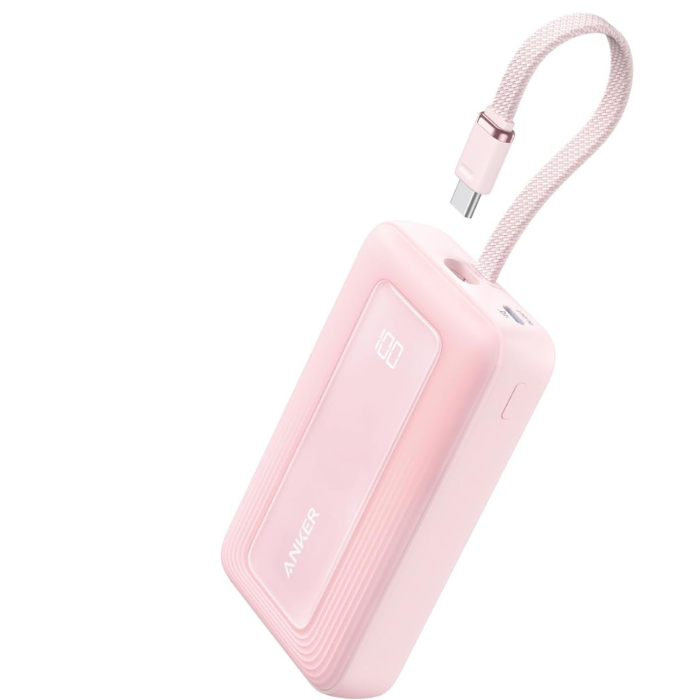 Anker Zolo Power Bank (10000mAh, 30W, Built-In USB-Cケーブル)