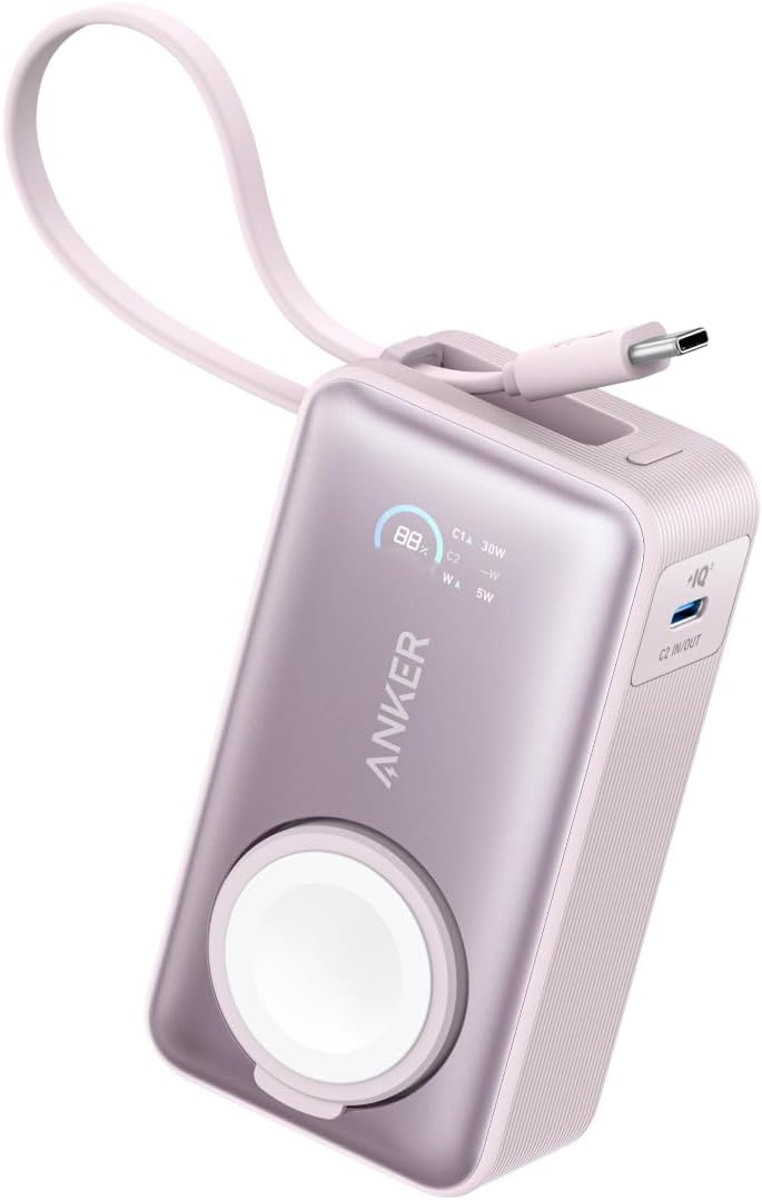 Anker MagGo Power Bank (10000mAh, 35W, For Apple Watch)