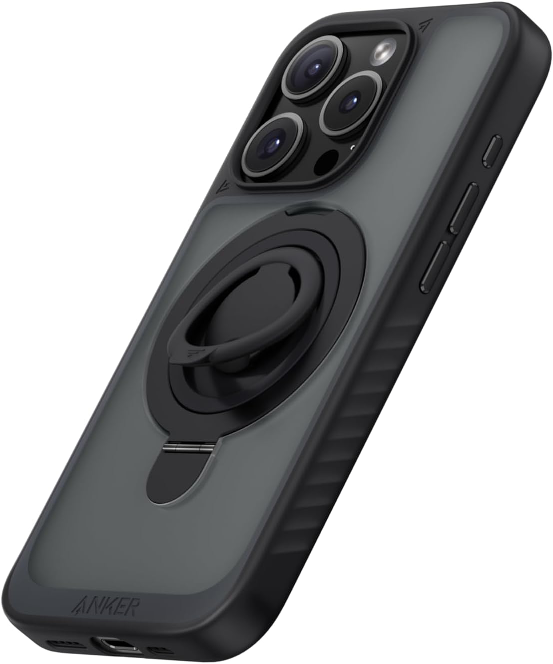 Anker MagGo Magnetic Case (2-in-1, 360°シリコンリング, iPhone 15 Pro用)