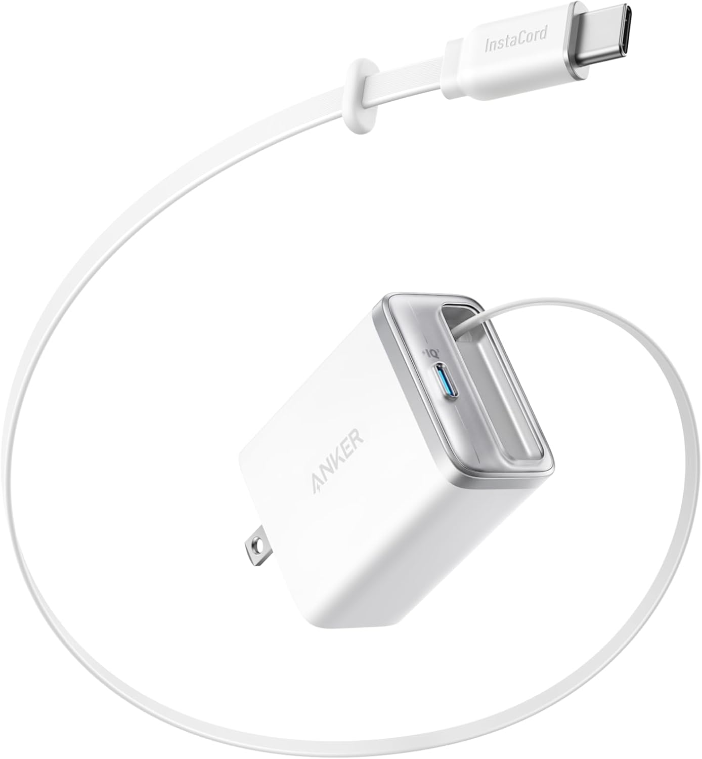 Anker Nano Charger (35W, 巻取り式 USB-Cケーブル) ブラック