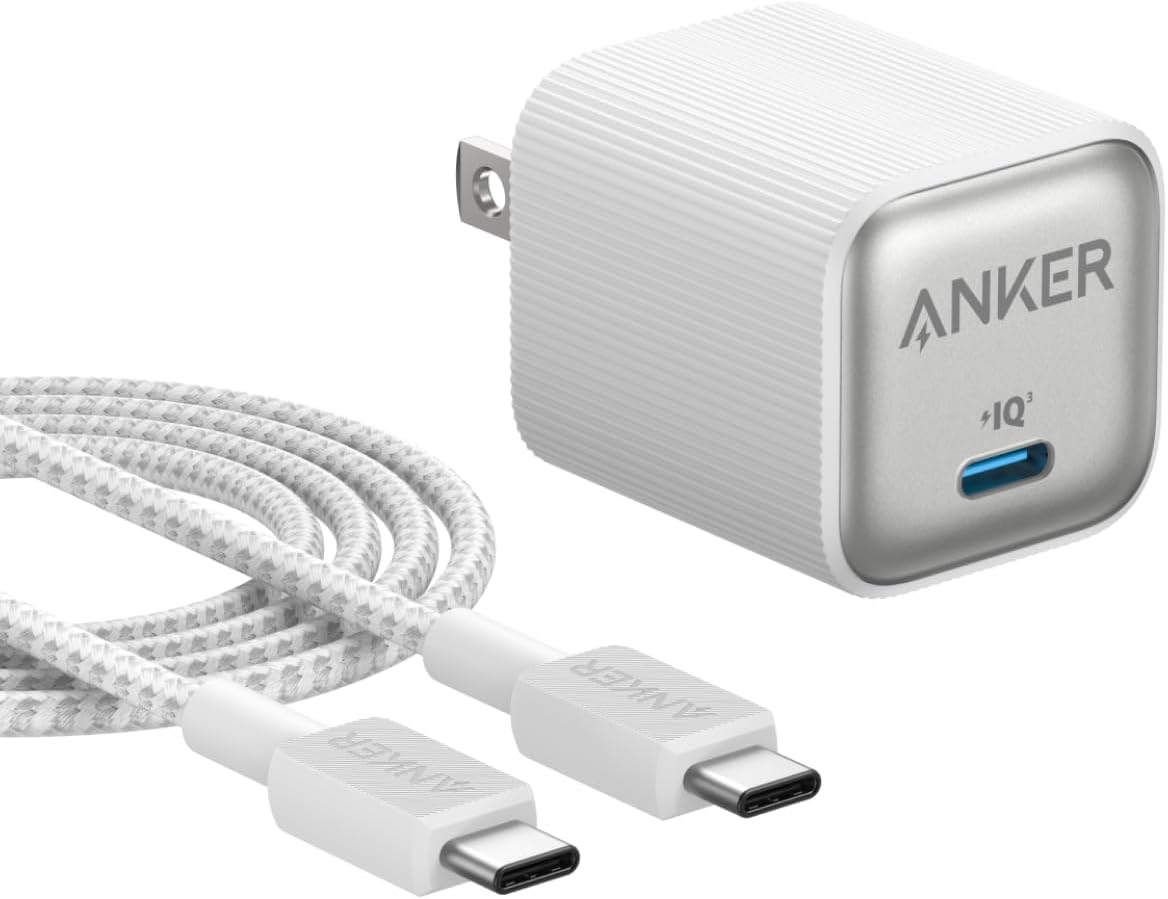 Anker Nano Charger (35W) with USB-C & USB-C ケーブル