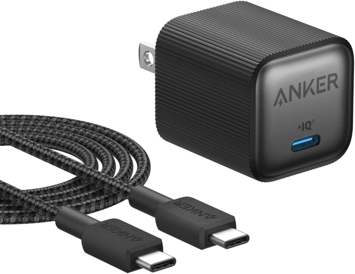 Anker Nano Charger (35W) with USB-C & USB-C ケーブル