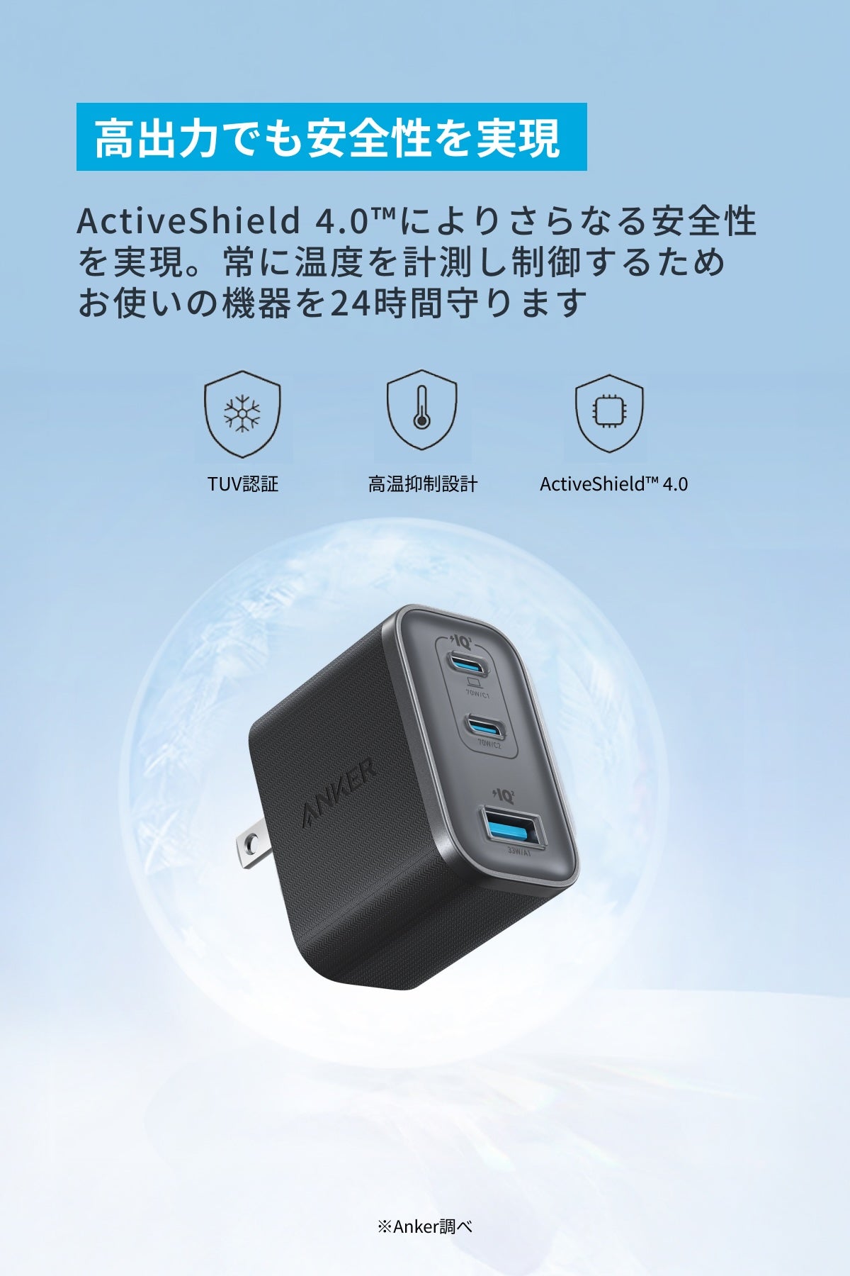 Anker Nano Charger (70W, 3 Ports)