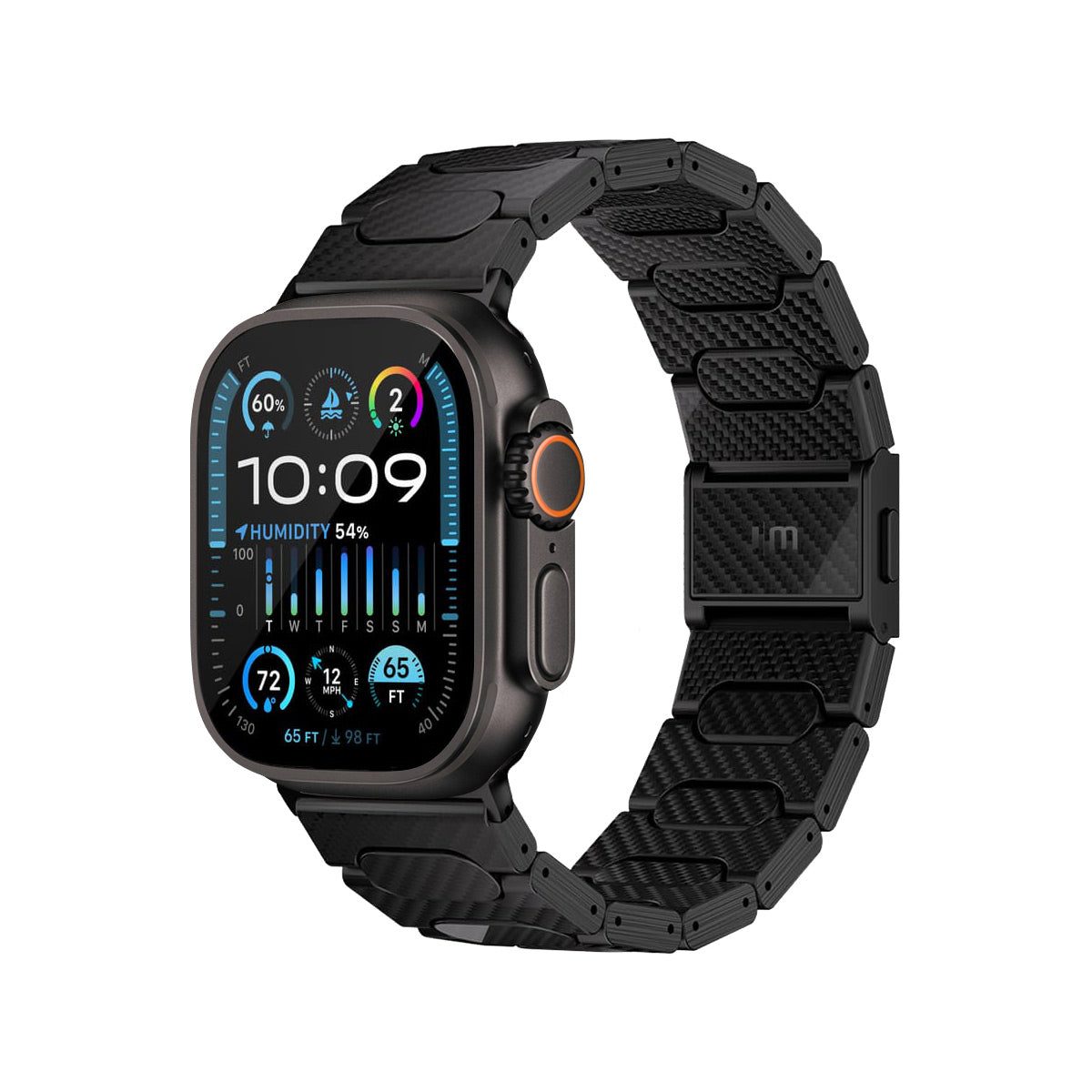JM Watch Band 1K カーボンファイバー for Apple Watch 49/46/45/44mm