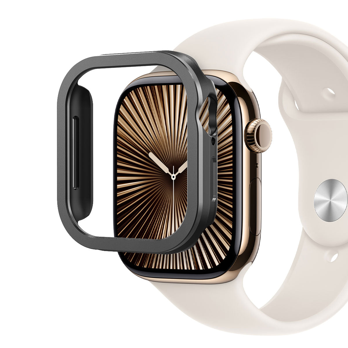 AMY デュアルレイヤーケース for Apple Watch ガンメタル