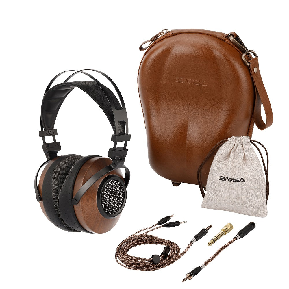 SIVGA SV023 オープン バック ウォールナット 木製 ダイナミック ドライバー Hi-Fi ヘッドホン