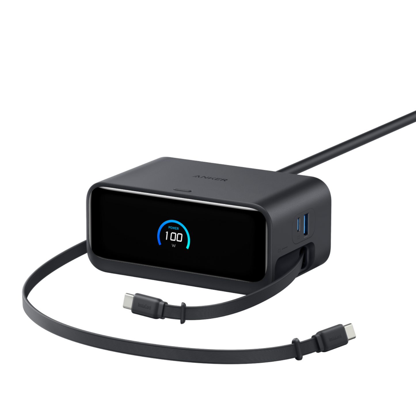 Anker Nano Charging Station (7-in-1, 100W, 巻取り式 USB-Cケーブル) ブラック