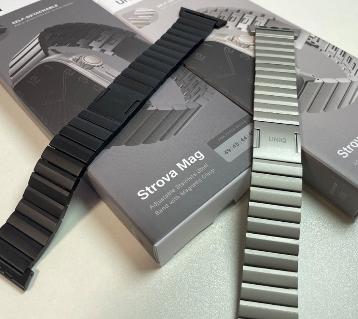 高級感と手軽さが魅力的！ 「UNIQ Apple Watch ステンレスバンド STROVA MAG 49/45/44mm」はあらゆるシーンで活躍するバンド