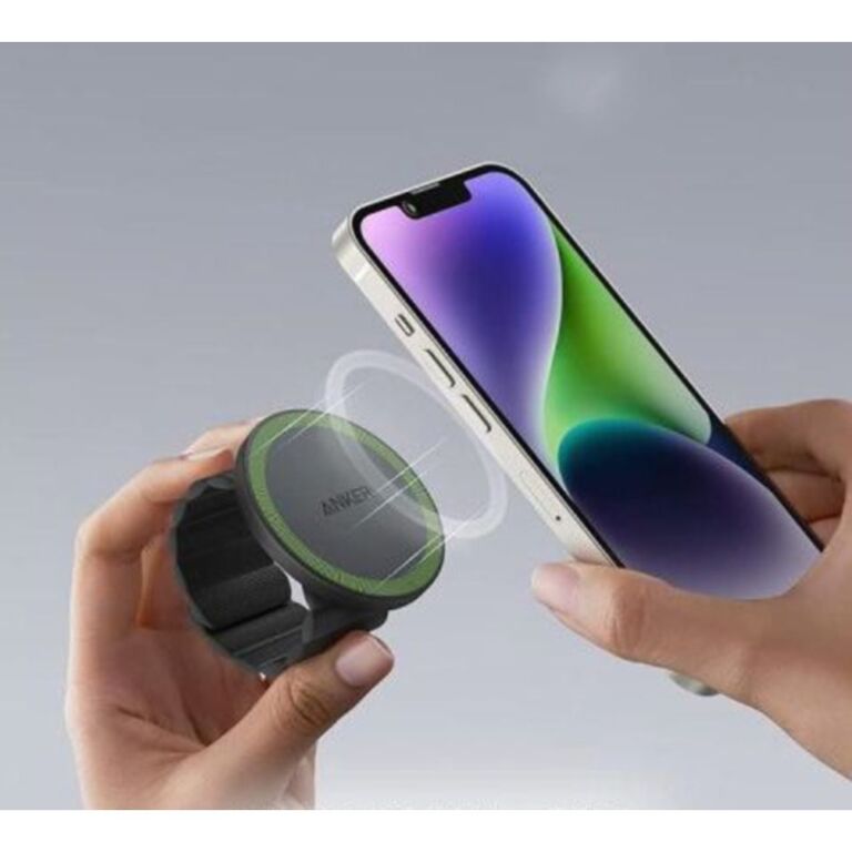 強力マグネットでピタッ！アンカー、落下知らずの最強スマホバンド登場！
