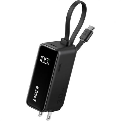 Anker Power Bank (30W, Fusion, Built-In USB-C ケーブル) ブラック_1
