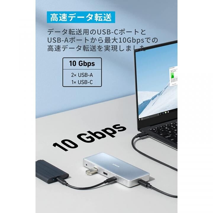 Anker 575 USB-C ハブ 12-in-1 Dual HDMI DP
