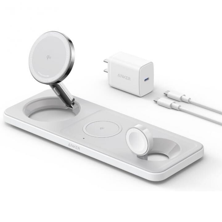 Anker MagGo Wireless Charging Station (3-in-1 Pad) ホワイト_1