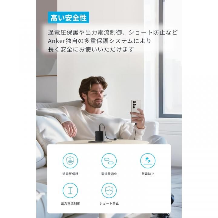 Anker Charger (45W) with USB-C & USB-Cケーブル