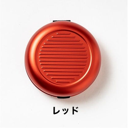 OGON アルミラウンドコインケース RED_1